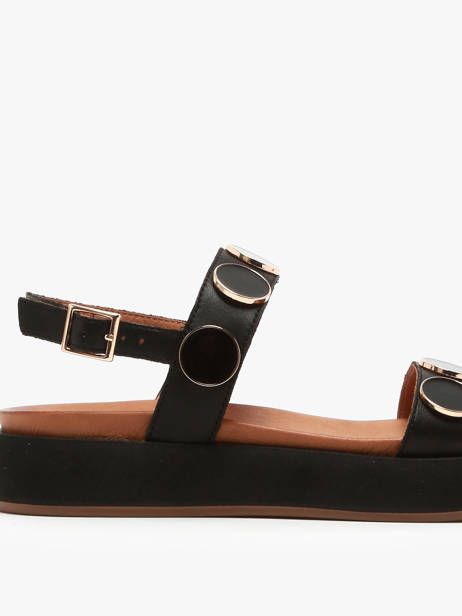 Sandals In Leather Inuovo Black accessoires A96009 other view 1