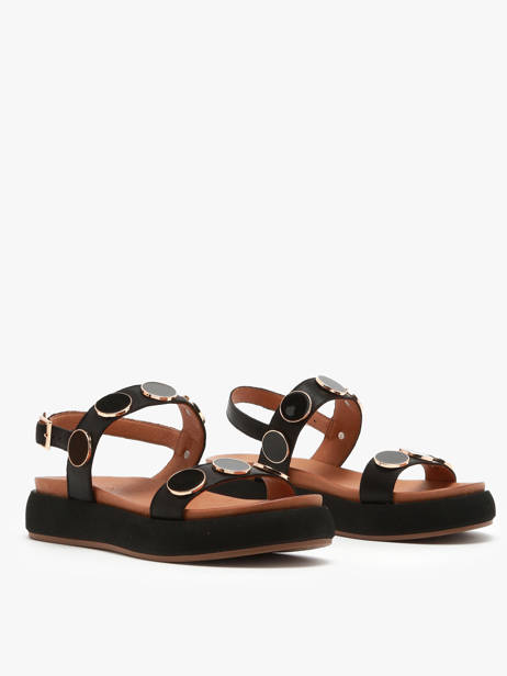 Sandals In Leather Inuovo Black accessoires A96009 other view 2
