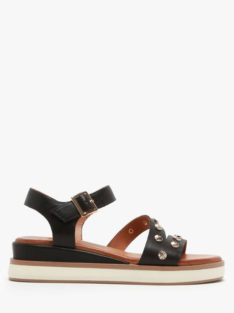 Sandals In Leather Inuovo Black accessoires 113094