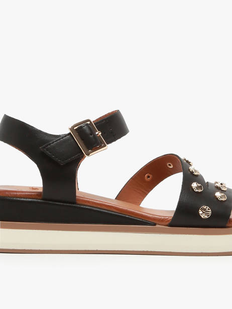 Sandals In Leather Inuovo Black accessoires 113094 other view 1