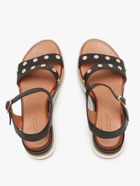 Sandals In Leather Inuovo Black accessoires 113094 other view 3