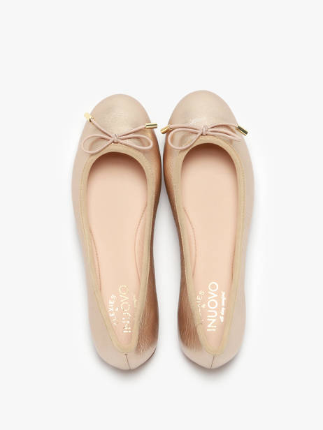 Ballerinas In Leather Inuovo Gold accessoires B16003 other view 2