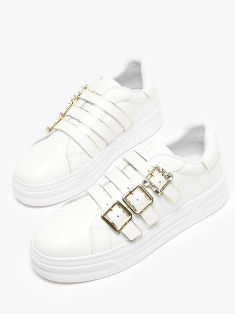 Sneakers In Leather Liu jo White accessoires BA4019PX other view 2