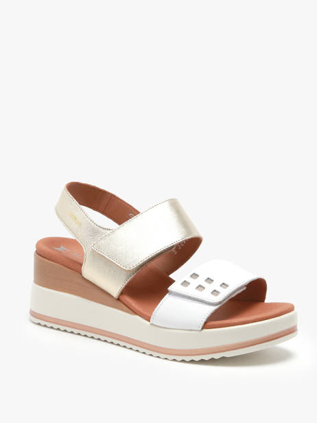 Sandales Velcro En Cuir Mephisto Blanc accessoires P5145367 vue secondaire 1