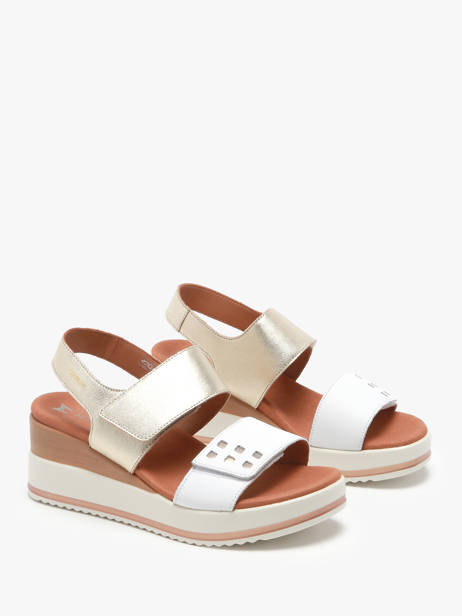 Sandales Velcro En Cuir Mephisto Blanc accessoires P5145367 vue secondaire 3