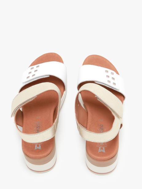 Sandales Velcro En Cuir Mephisto Blanc accessoires P5145367 vue secondaire 4