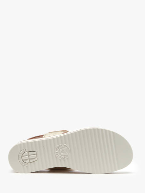 Sandales Velcro En Cuir Mephisto Blanc accessoires P5145367 vue secondaire 5