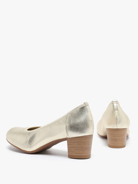 Pumps In Leather Rock and rose Gold accessoires 510TP other view 4
