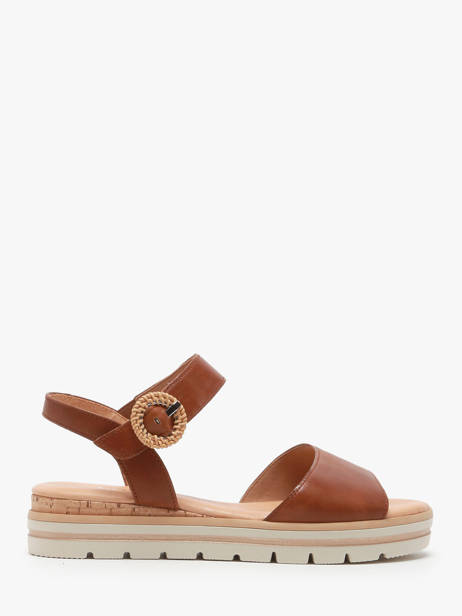 Sandals In Leather Gabor Green accessoires 53
