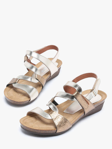 Sandals In Leather Xapatan Silver accessoires 2164 other view 3