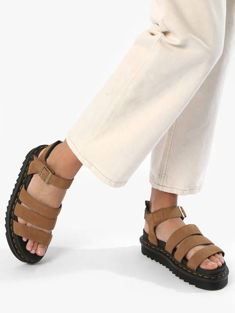 Sandals Blaire In Leather Dr martens Brown accessoires 31735439 other view 2