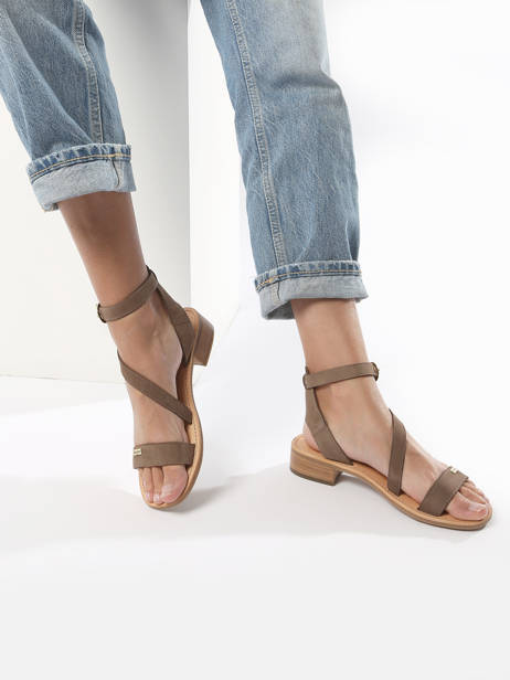 Sandales En Cuir Les tropeziennes Beige accessoires HOCNEY vue secondaire 2