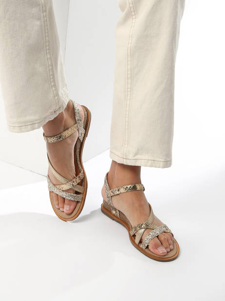 Sandals Olim In Leather Mam'zelle Silver accessoires CSG2Q05 other view 2