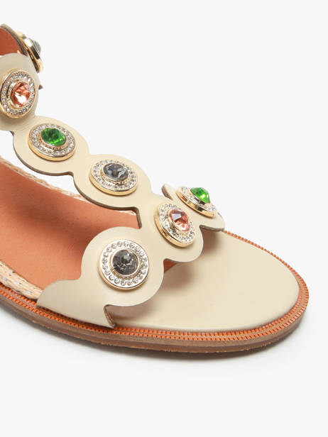 Sandals In Leather Mam'zelle Beige accessoires CSG2Q27 other view 1