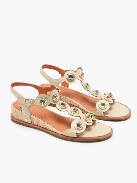 Sandals In Leather Mam'zelle Beige accessoires CSG2Q27 other view 3