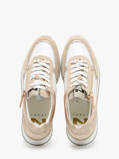 Sneakers In Leather Nathan baume Beige accessoires 241NS01 other view 3