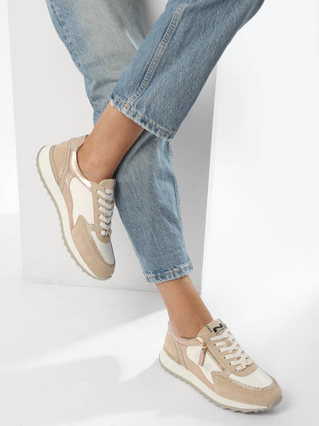Sneakers In Leather Nathan baume Beige accessoires 241NS01 other view 2