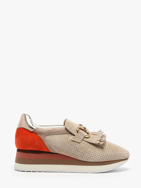 Sneakers In Leather Nathan baume Beige accessoires 241NS21