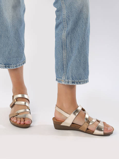 Sandals In Leather Xapatan Silver accessoires 2164 other view 2