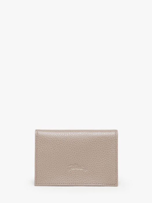Longchamp Le foulonné Bill case / card case Gray