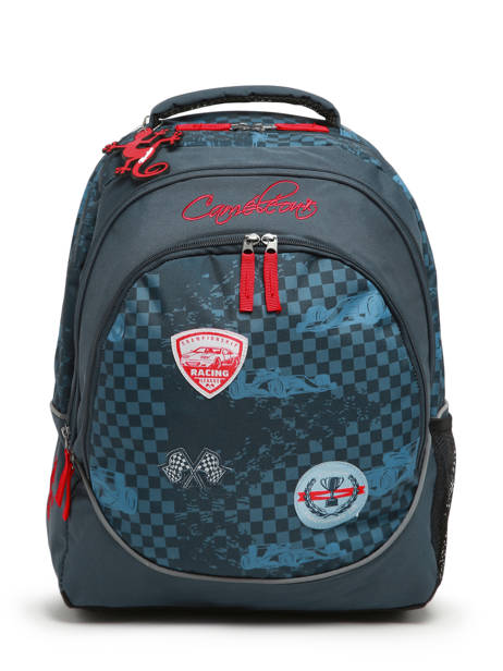 2-compartment Backpack Cameleon Blue actual SD45 other view 6