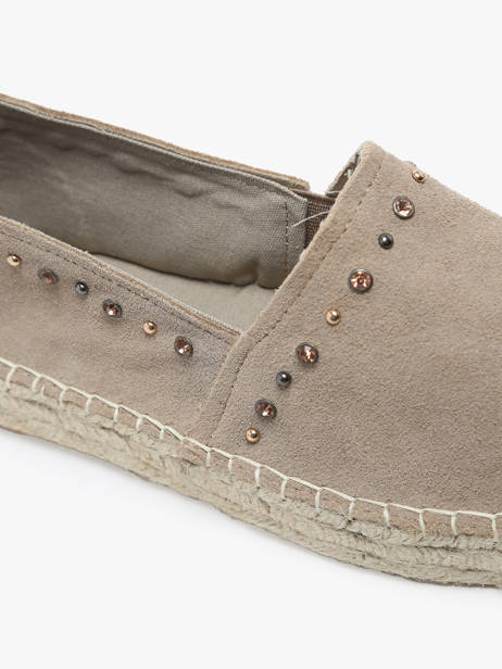 Espadrilles En Cuir Colors of california Beige accessoires HCESPA10 vue secondaire 1
