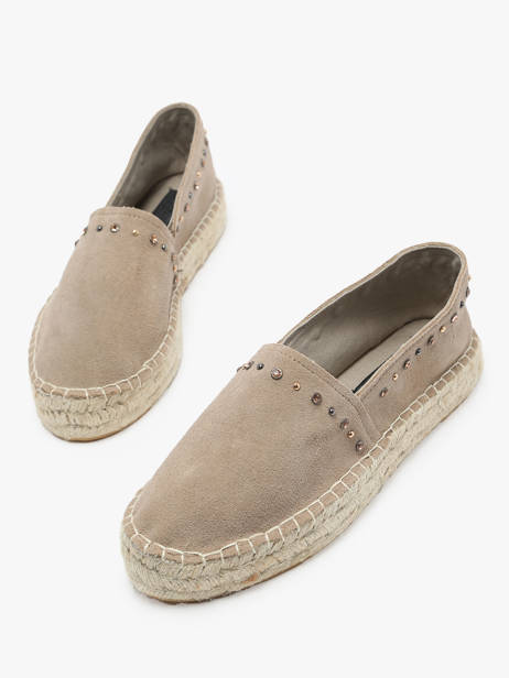 Espadrilles En Cuir Colors of california Beige accessoires HCESPA10 vue secondaire 2
