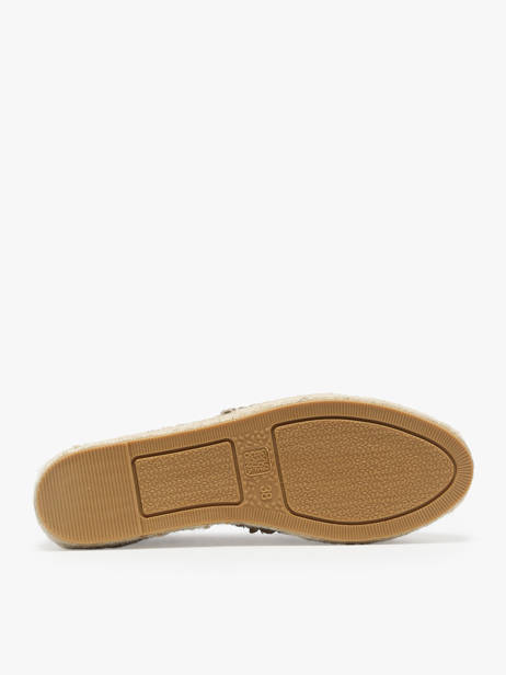 Espadrilles En Cuir Colors of california Beige accessoires HCESPA10 vue secondaire 4