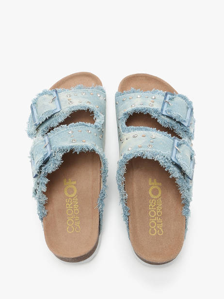 Slippers Fusbett Colors of california White accessoires HCBIO406 other view 3