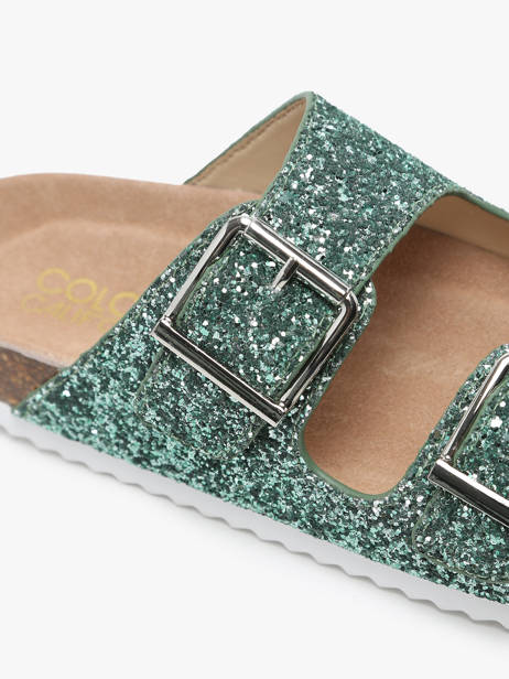 Slippers Colors of california Green accessoires HCBIO035 other view 1