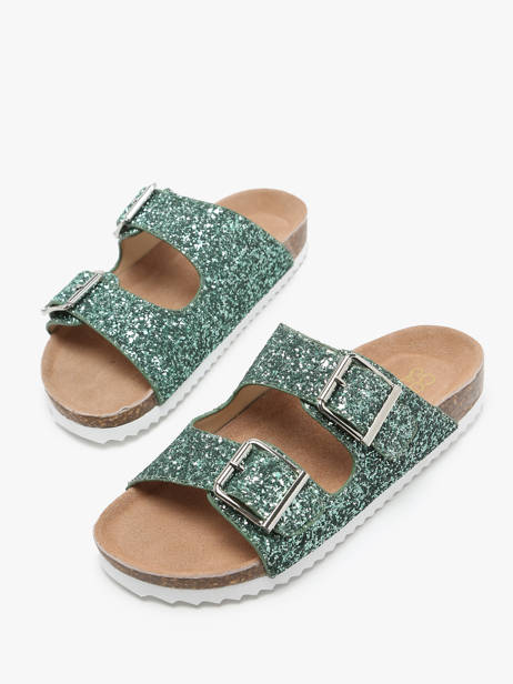 Slippers Colors of california Green accessoires HCBIO035 other view 2