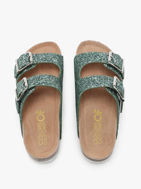 Slippers Colors of california Green accessoires HCBIO035 other view 3