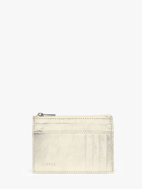 Card Holder Etincelle Irisée Leather Etrier Gold etincelle irisee EETI5004