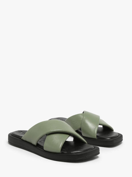 Mules En Cuir Tamaris Vert accessoires 42 vue secondaire 1