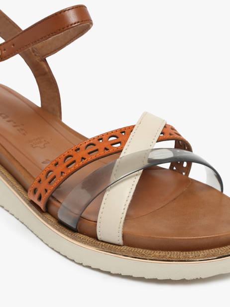Sandals In Leather Tamaris Brown accessoires 42 other view 1