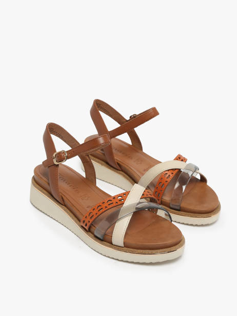 Sandals In Leather Tamaris Brown accessoires 42 other view 2