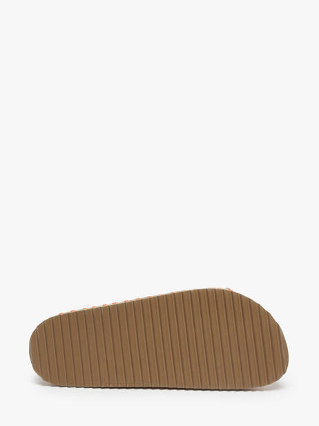 Slippers In Leather Colors of california Beige accessoires HCBIOW03 other view 4