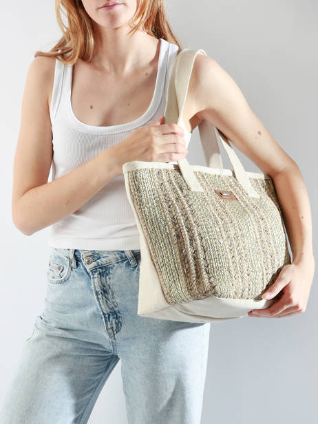 Shopping Bag Comino Burlap Les tropeziennes Beige comino TZ01 other view 1