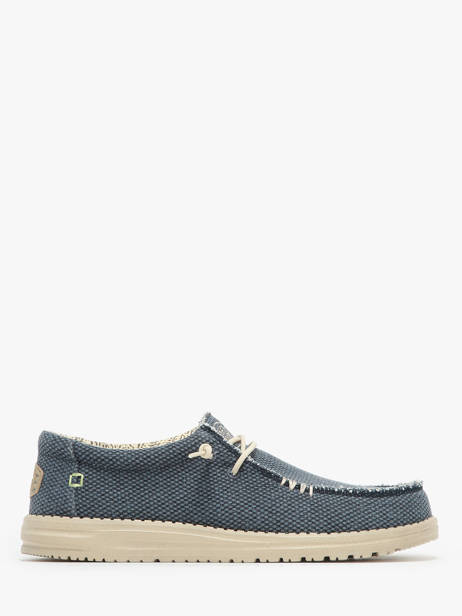 Moccasins Wally Braided Hey dude Blue men 4003