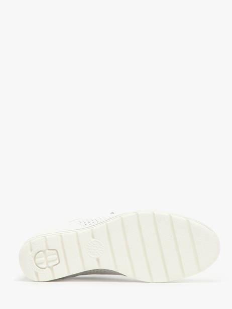 Wedge Sneakers In Leather Mephisto White accessoires P5144311 other view 4
