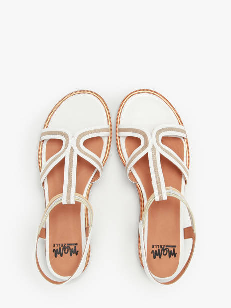 Sandals In Leather Mam'zelle White accessoires CSG2Q30 other view 3