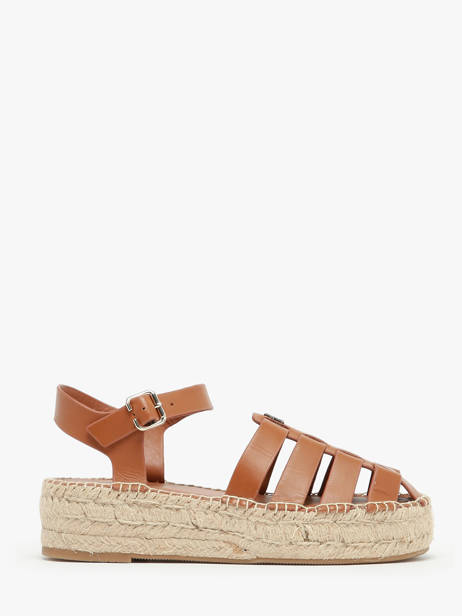 Sandals In Leather Tommy hilfiger Brown accessoires 7743GQS