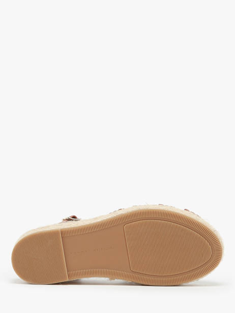 Sandals In Leather Tommy hilfiger Brown accessoires 7743GQS other view 4
