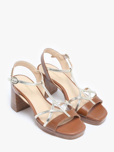 Heeled Sandals In Leather Les tropeziennes Brown accessoires LIMONA other view 1
