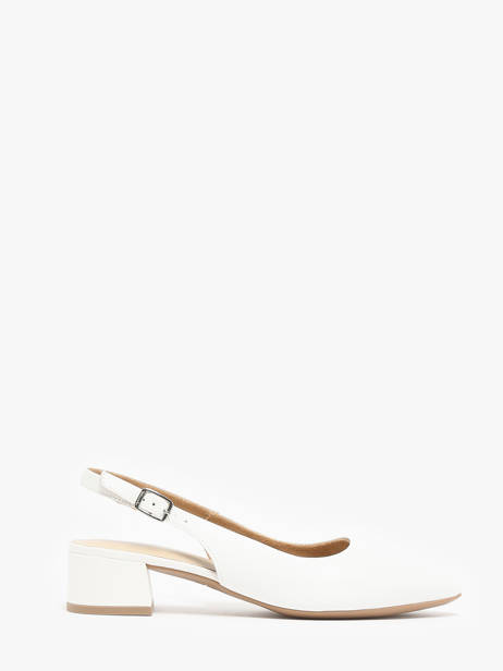 Pumps With Straps In Leather Tamaris White accessoires 42