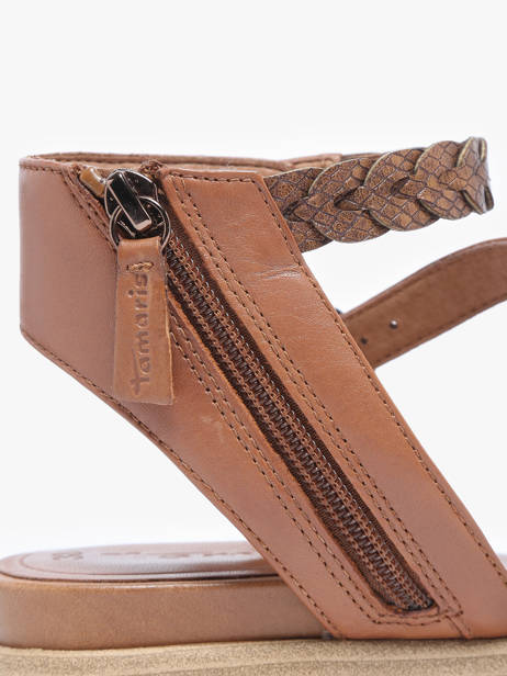 Sandals In Leather Tamaris Brown accessoires 42 other view 2