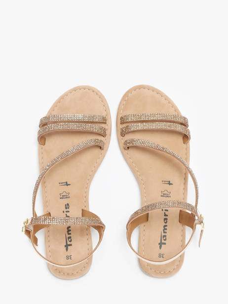 Sandals In Leather Tamaris Gold accessoires 42 other view 3