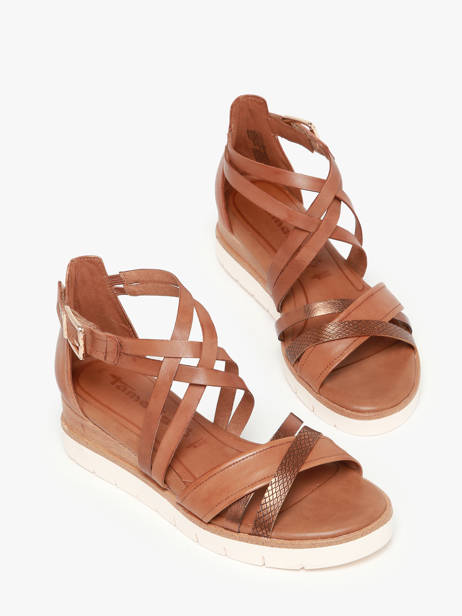 Sandales En Cuir Tamaris Marron accessoires 42 vue secondaire 1