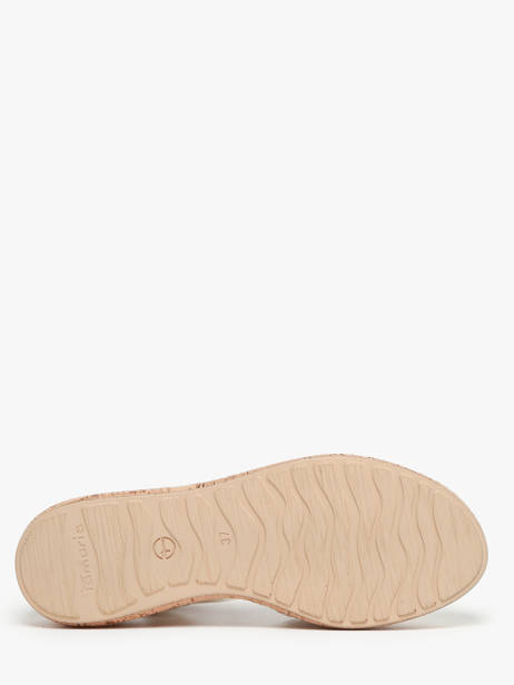 Sandales En Cuir Tamaris Or accessoires 42 vue secondaire 3