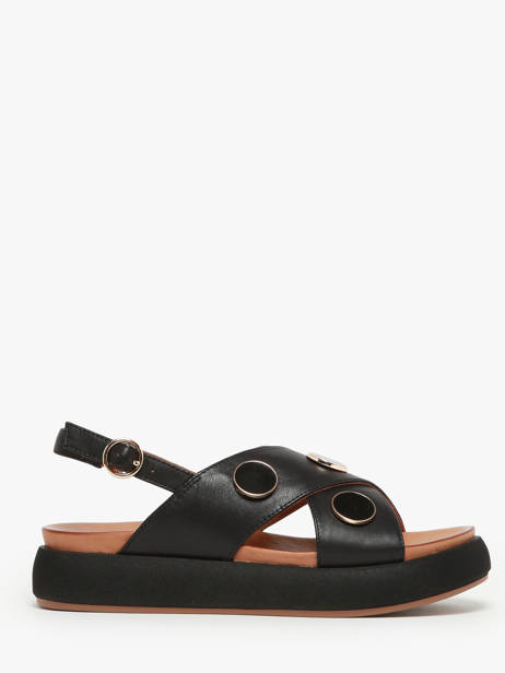 Sandals In Leather Inuovo Black accessoires A96010